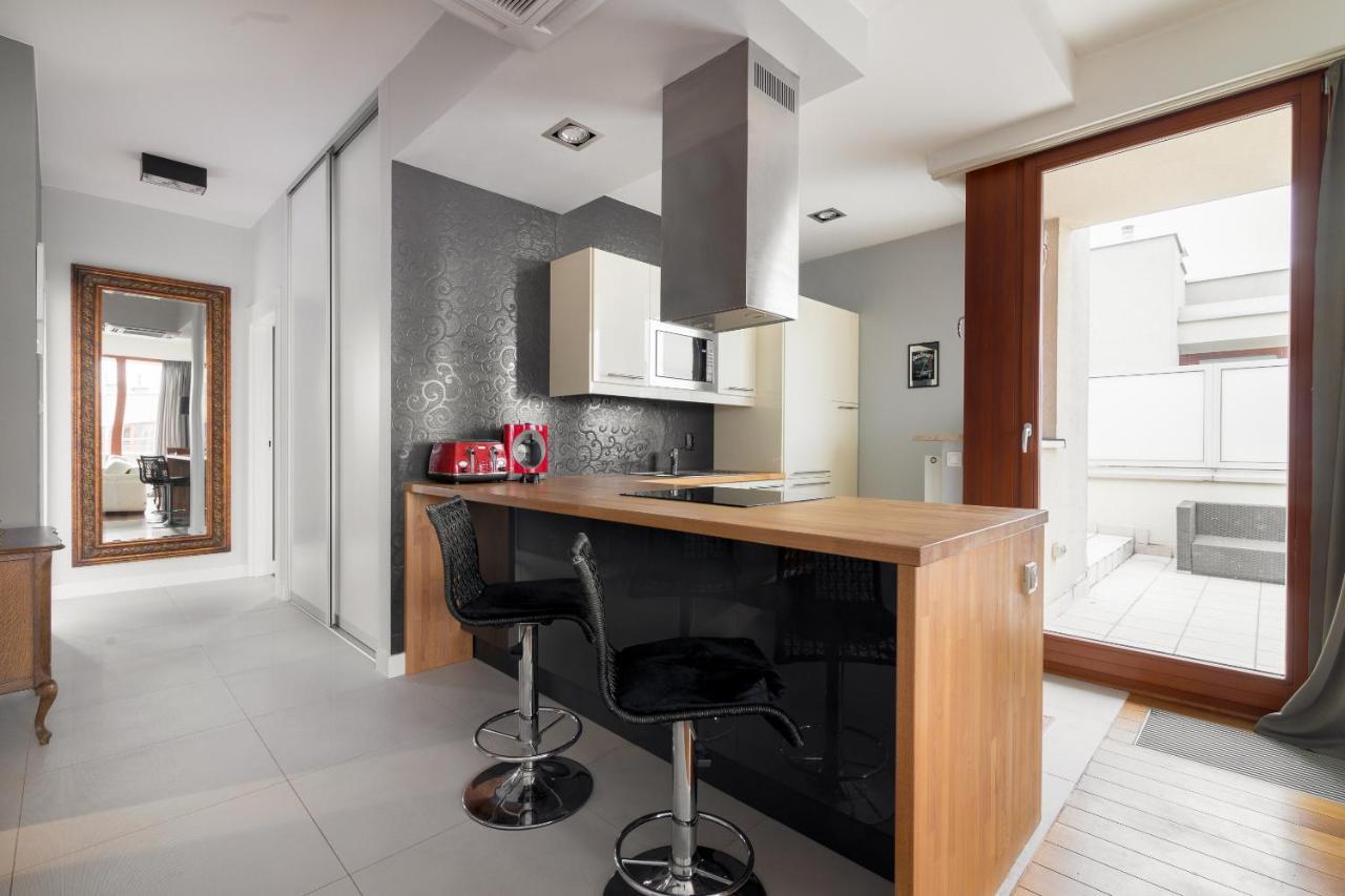 Hlonda Deluxe Apartment With Terrace Warschau Exterior foto